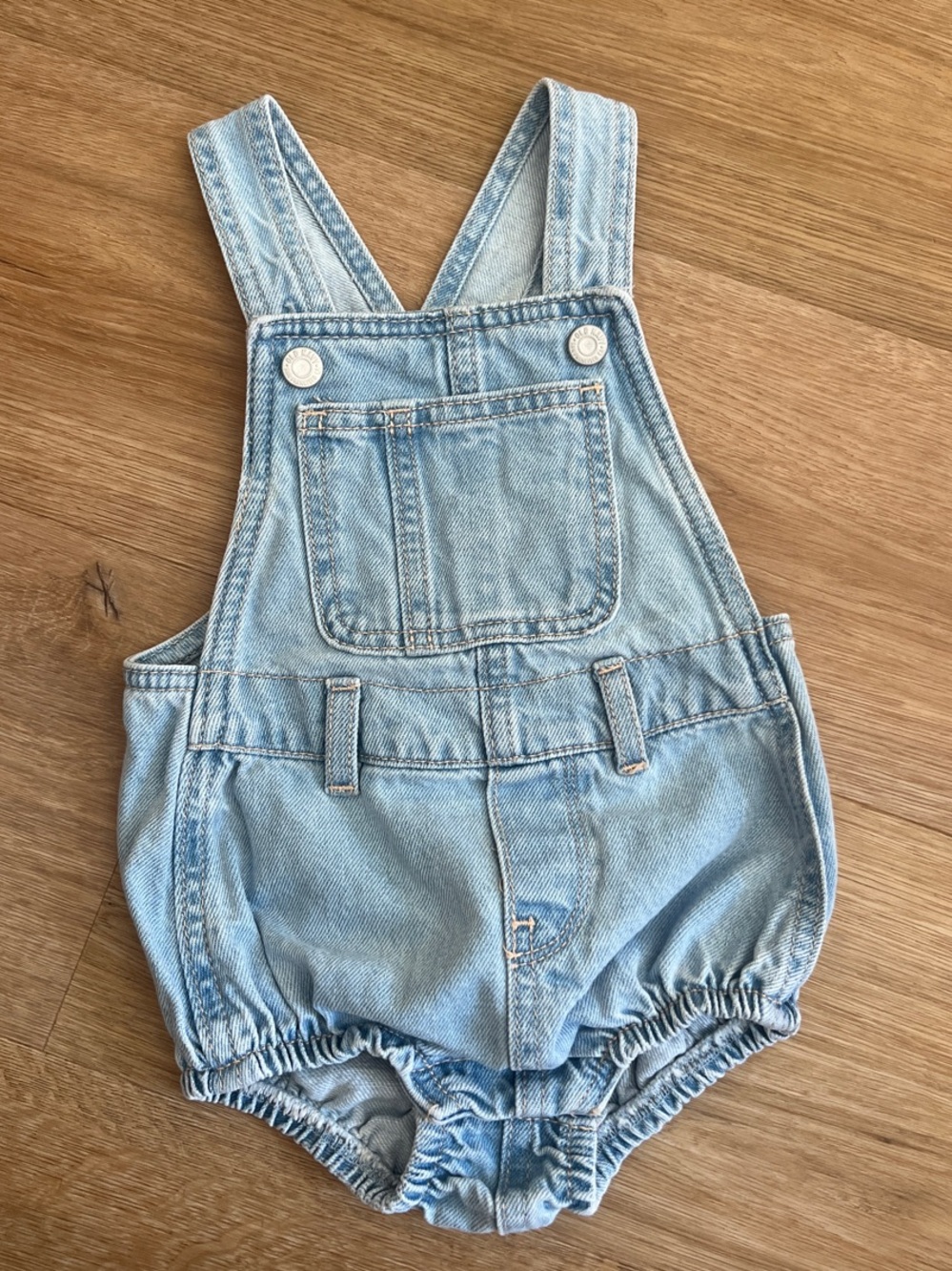 Old Navy Light Blue Denim Baby Overalls Romper